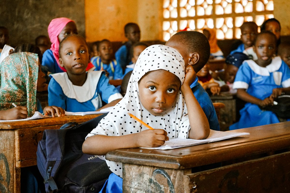 A school building in rural Zambia